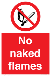 No naked flames